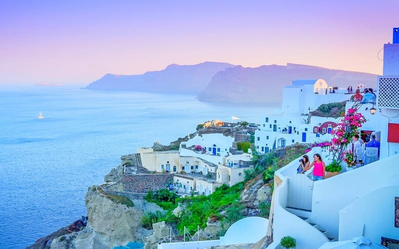 Scenic view of Oia, Santorini